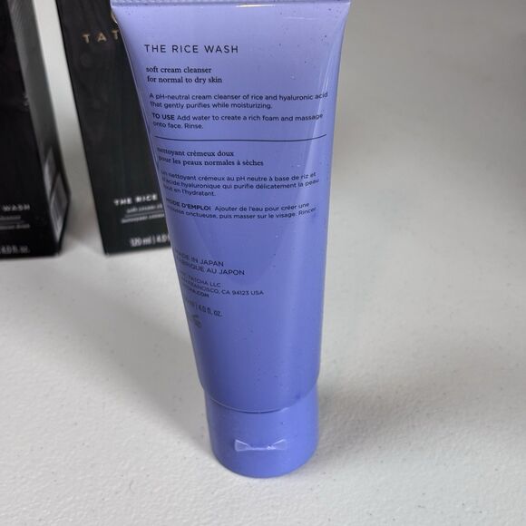 Tatcha The Rice Wash soft Cream Cleaner by Tatcha, 4 oz /120ML - Picture 6 of 6